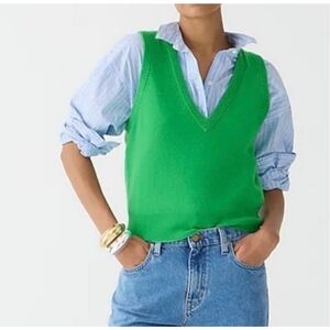 NWOT J.Crew Cashmere V-neck sweater-vest
